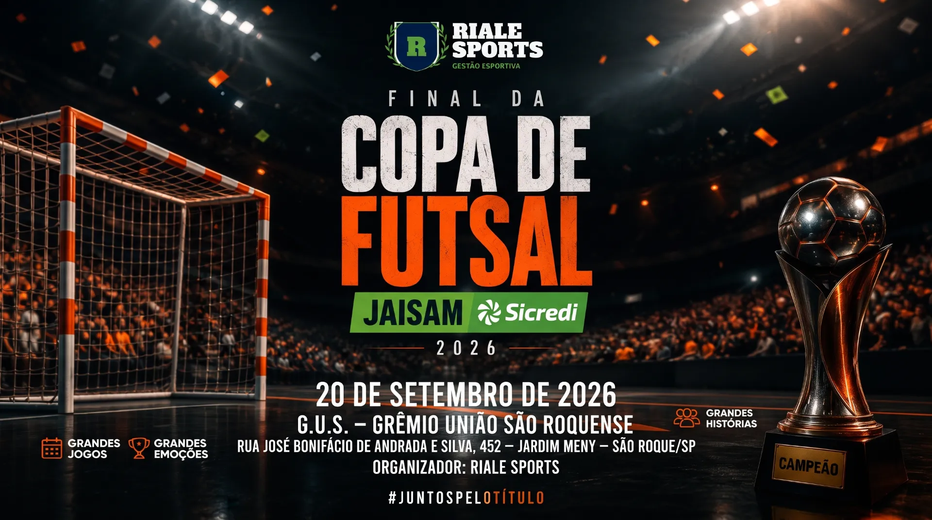 Final da Copa De Futsal Jaisam Sicredi 2026